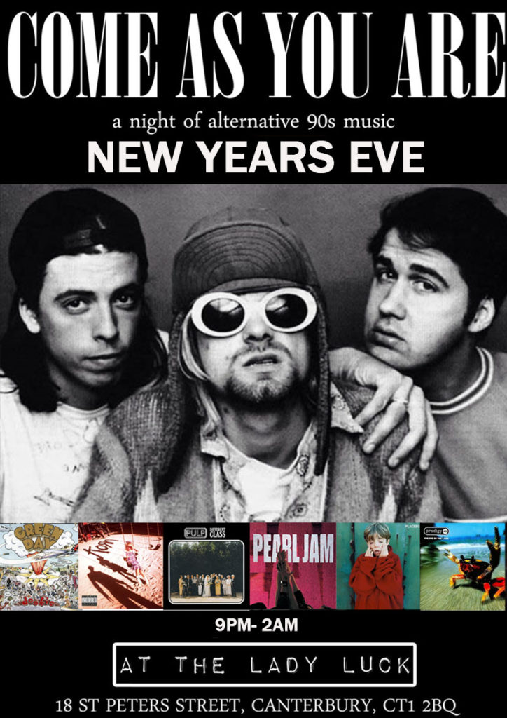 New years eve 90s party poster