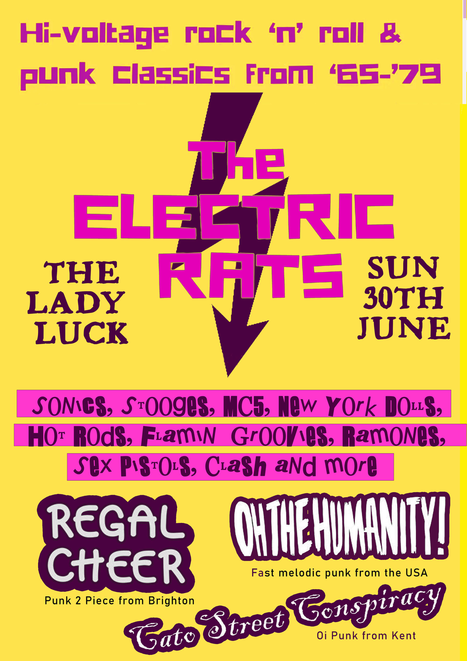 Electric Rats /  Regal Cheer / Oh the Humanity