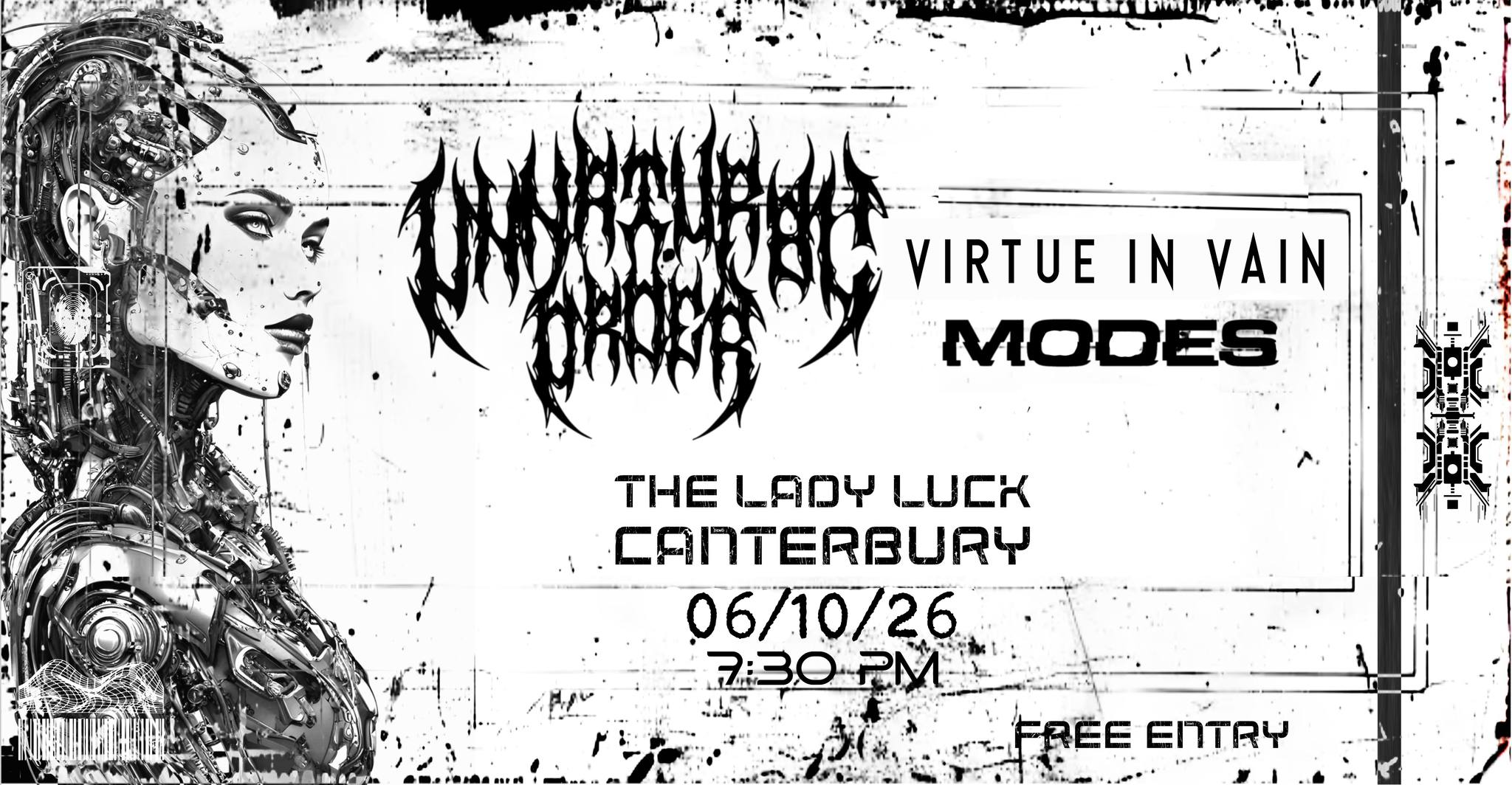 Unnatural Order + Virtue In Vain + Modes