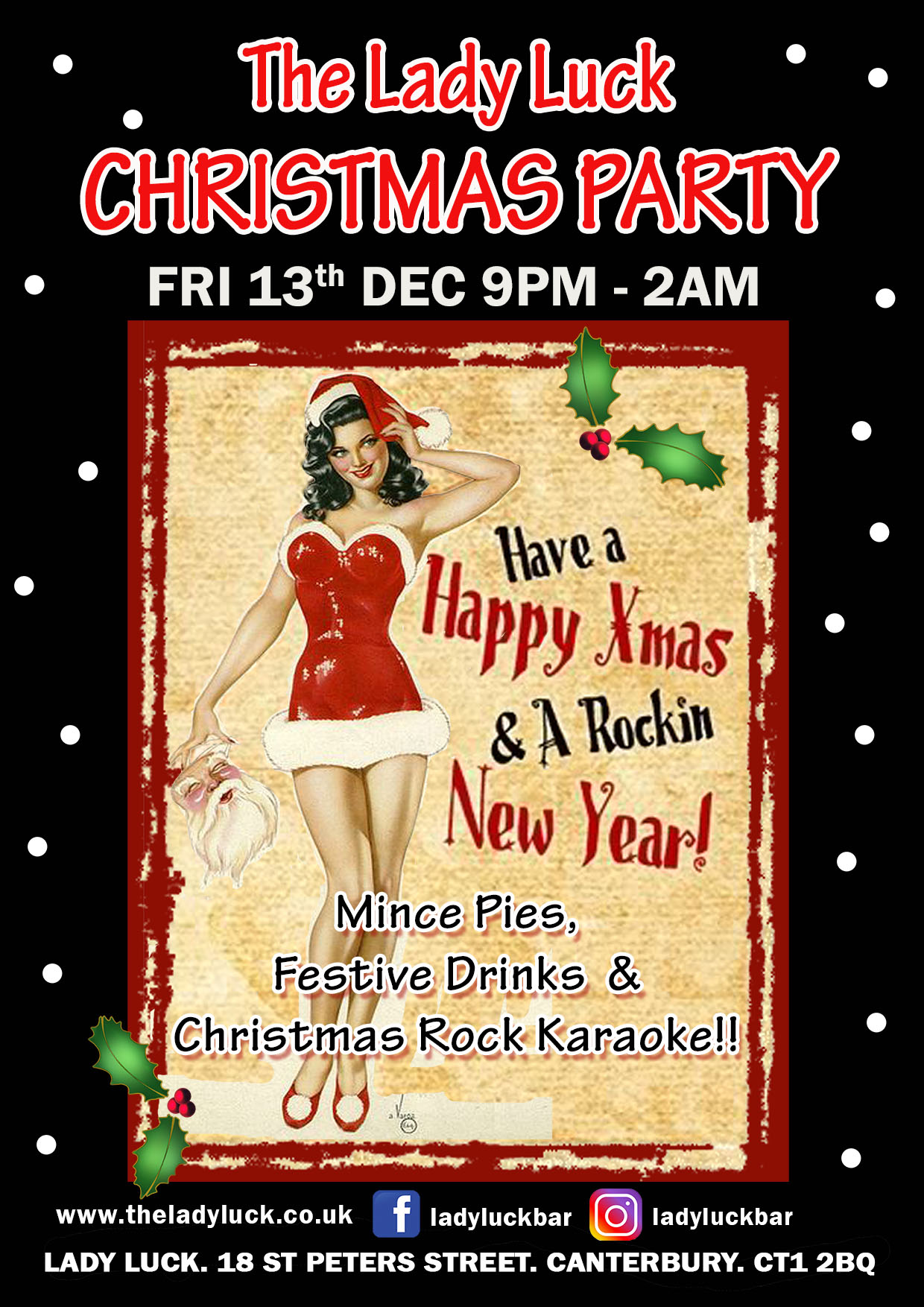 LADY LUCK CHRISTMAS PARTY WITH ALTERNATIVE KARAOKE